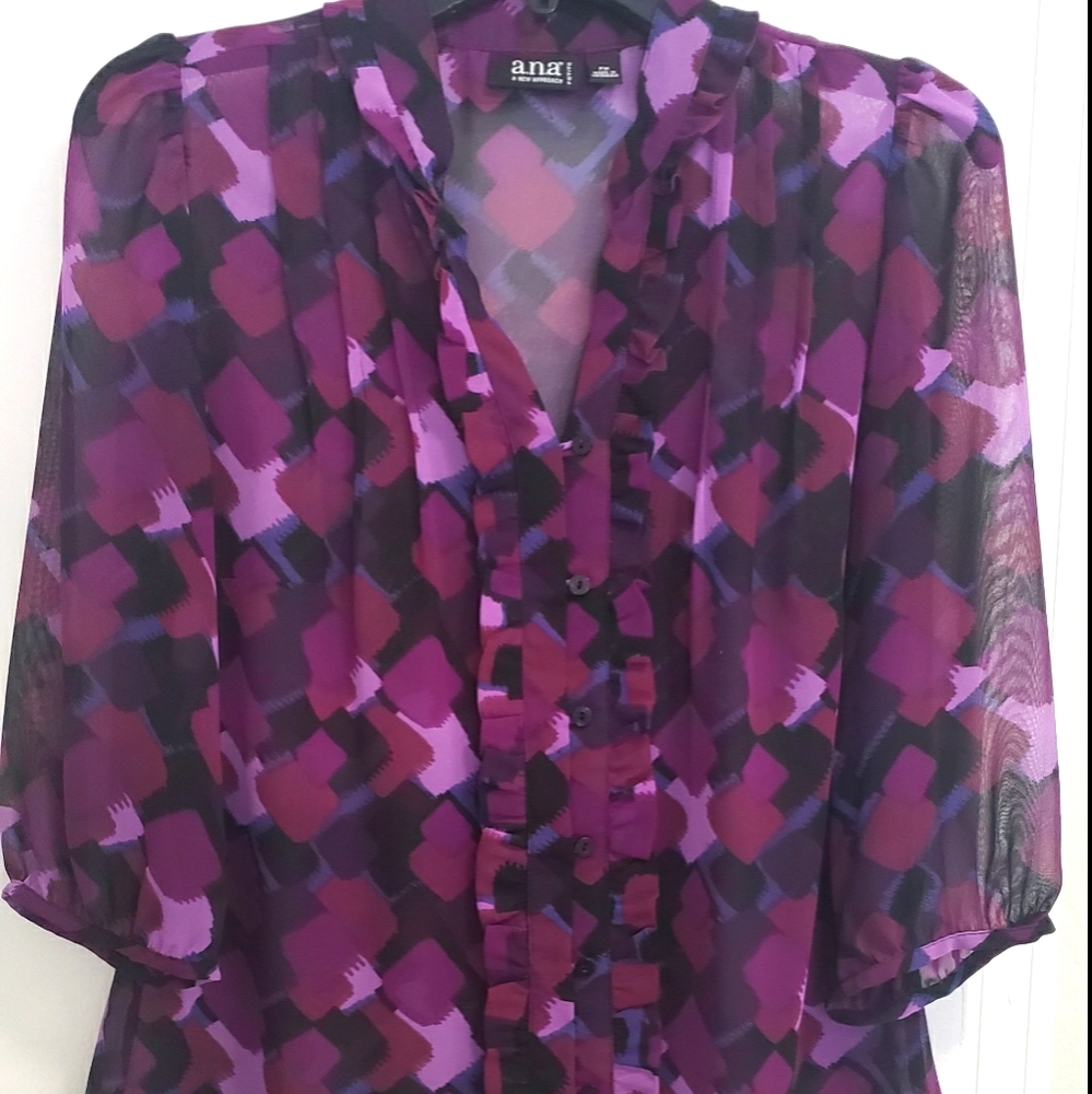 A.N.A. Sheer Blouse